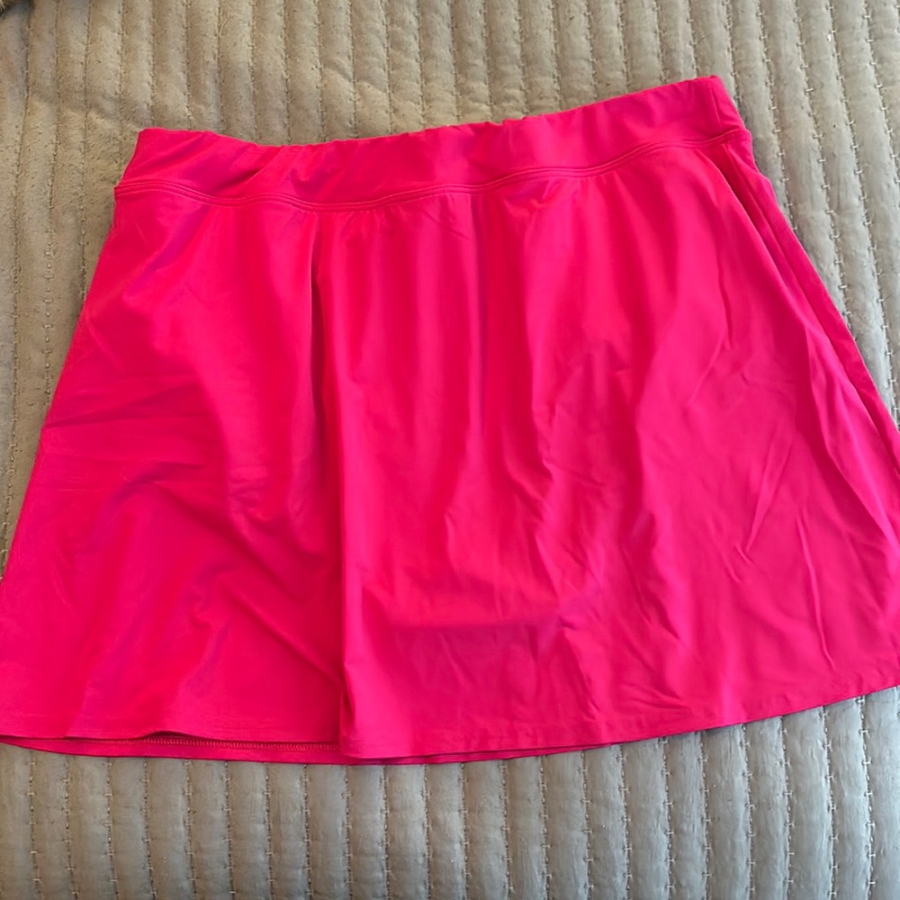 GUC Hot pink Land’s End swim skirt - longer